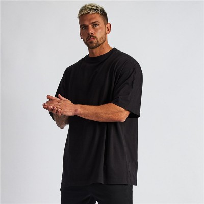 Men Top Tee White Black T-shirts Sweat Absorbing Plain Custom T Shirt 100% Organic Cotton 180gsm Oversized T Shirt For Men