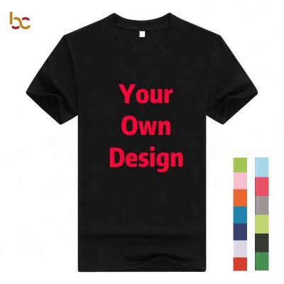 Factory Wholesale Plain T Shirt Custom Print Graphic Logo T Shirt Designs Sublimation Blank Plus Size Men's T-shirts For Sale